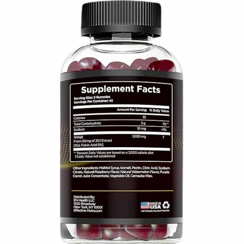 Gomas Shilajit  Recarga tu cuerpo y mente de forma natural sin cafeína ni químicos. ⚡🧠🔥