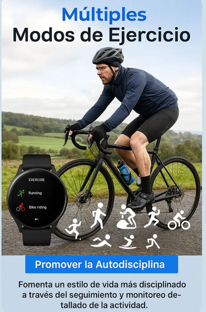 Reloj Inteligente Smartwatch – Controla tu salud, recibe llamadas y luce con estilo 🔥